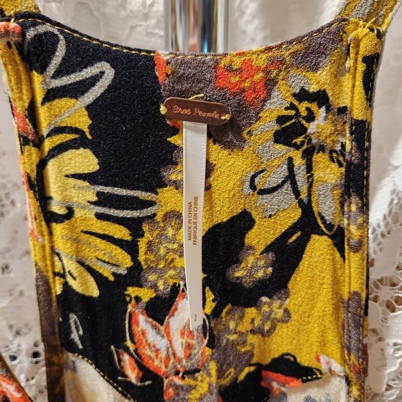 NWOT FREE PEOPLE FALL FLORAL DRESS - Picture 8 of 10